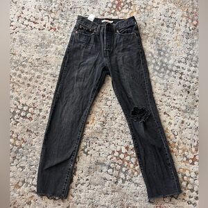 Levi’s wedgie straight jeans in black